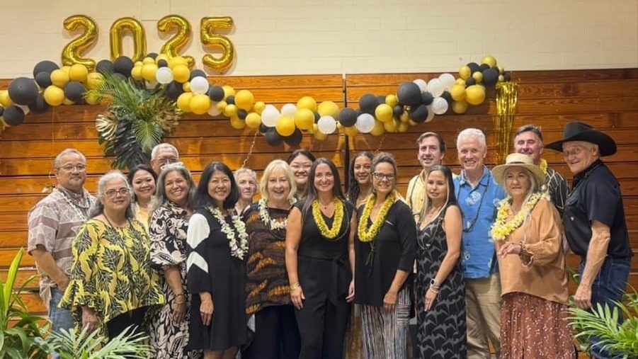 Teachers of Kohala High School at graduation