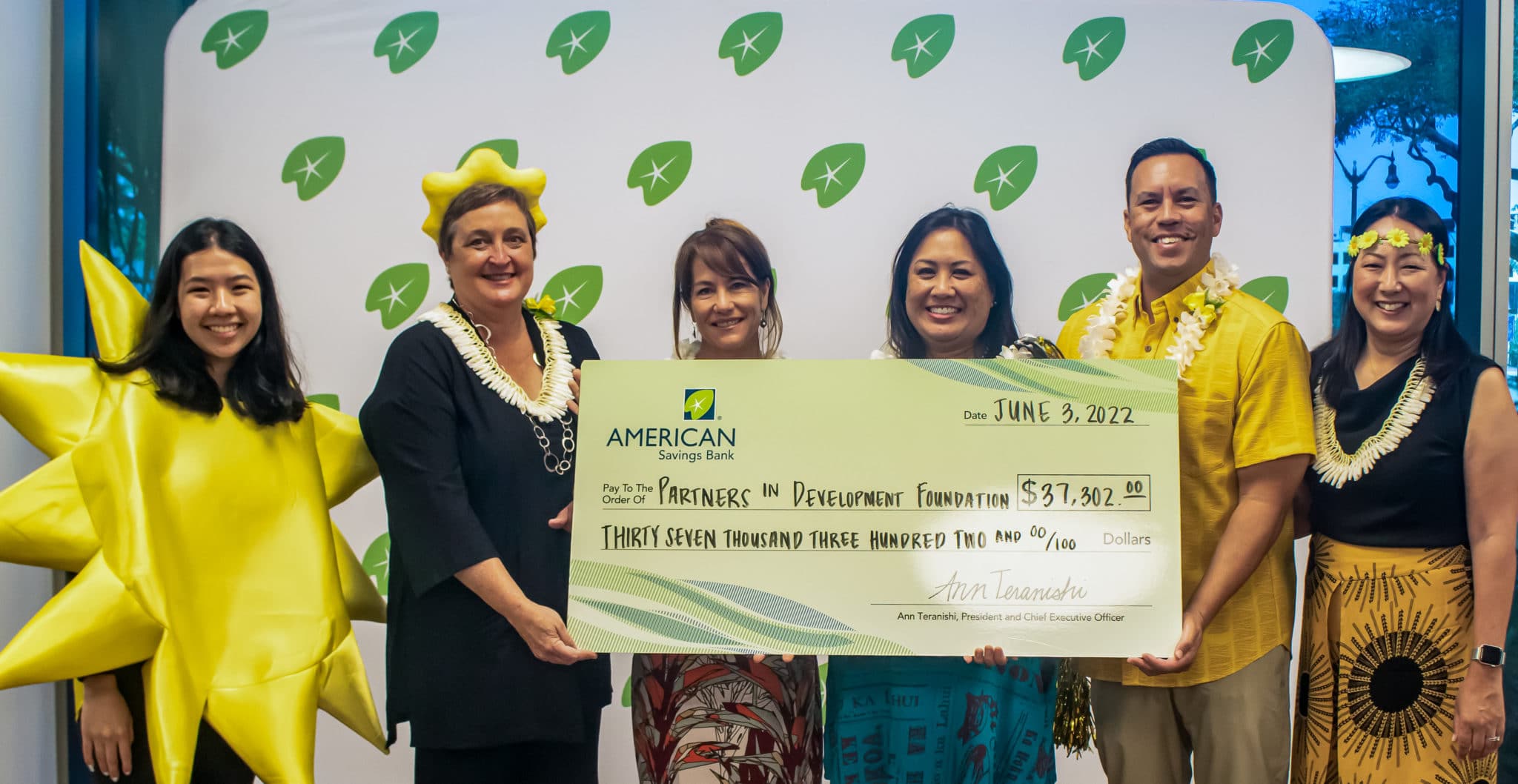 ASB check presentation to PIDF